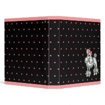 Retro Poodle Scrapbook Binder