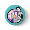 Retro Popcorn Art Tees Gifts button