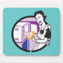 Retro Popcorn Art Tees Gifts mousepad