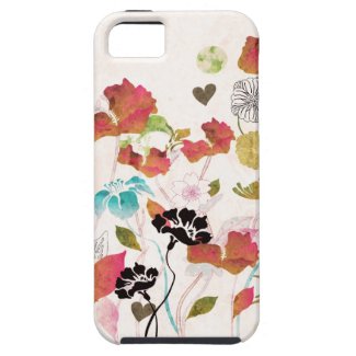 Retro poppies Case-Mate Case iPhone 5 Covers