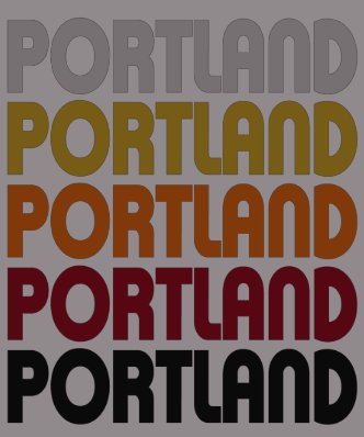 Retro Portland T-shirt