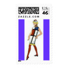 postcard - Colorblock fashion came of age in the 1960s with the use of bold stipes and blocks of color.  Very in-vogue!  Anyone remember? QUESTIONS?  regella@rocketmail.com    