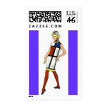 Retro Postage ~ 60s Colorblock Fashion Stamps