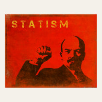 Retro Poster with Outcome of Statism Print posters