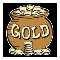 retro pot of gold posters