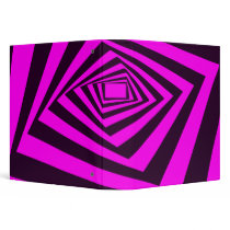 RETRO PURPLE AND PINK ABSTRACT binders