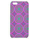 Retro Purple Pattern Fractal Art iPhone 5C Cases