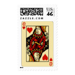 Retro Queen of Hearts Stamps