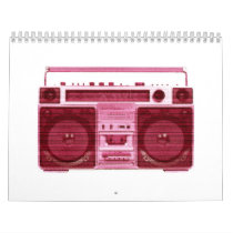 retro radio calendar