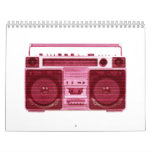 retro radio calendar