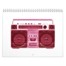 retro radio calendar