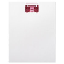 retro radio letterhead
