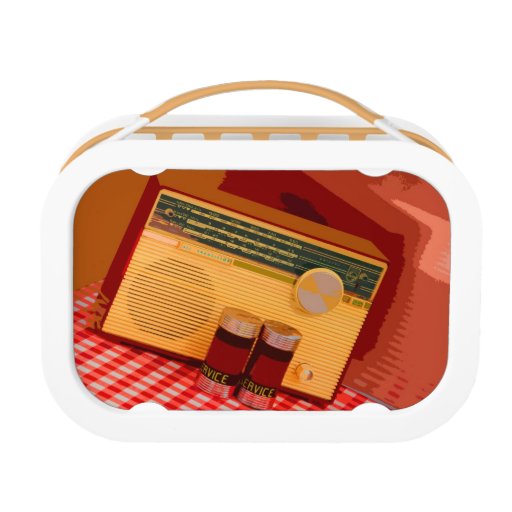Retro Radio Lunch Box Zazzle