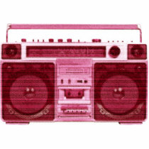 retro radio photo sculpture