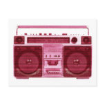 retro radio postcard