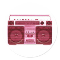 retro radio sticker