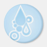 Retro Rain Drops Magnet