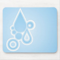 Retro Rain Drops Mouse Pad mousepads by 9lives Retro Rain Drops Mouse Pad mousepads
