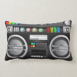 retro rainbow buttons boombox ghetto master