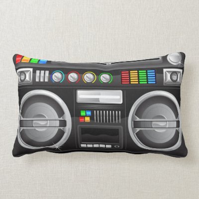 retro rainbow buttons boombox ghetto master throw pillows Mojo_throwpillow retro rainbow buttons boombox ghetto master throw pillows Mojo_throwpillow