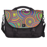 Retro Rainbow Circles Pattern Commuter Bags