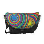 Retro Rainbow Circles Pattern Courier Bags