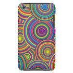 Retro Rainbow Circles Pattern iPod Touch Cases