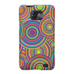 Retro Rainbow Circles Pattern Samsung Galaxy Cover