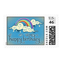 Retro Rainbow & Clouds stamps