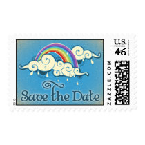 Retro Rainbow & Clouds stamps