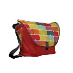 Retro Rainbow Petals Rickshaw Messenger Bag messenger bags