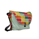 Retro Rainbow Petals Rickshaw Messenger Bag messenger bags
