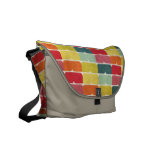 Retro Rainbow Petals Rickshaw Messenger Bag messenger bags