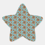 Retro Rainbow Stars Pattern Stickers