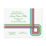 Retro Rainbow Stripe Invitation