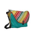 Retro Rainbow Stripes Rickshaw Messenger Bag messenger bags