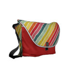 Retro Rainbow Stripes Rickshaw Messenger Bag messenger bags