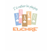 Retro Rather Play Euchre t-shirts