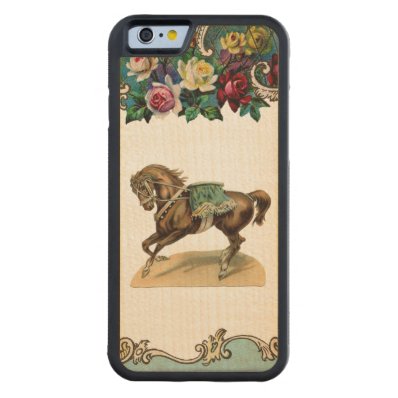RETRO REBEL Prancing Circus Horse iPhone 6 Bumper Carved® Maple iPhone 6 Bumper