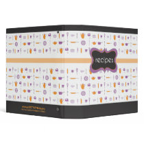 Retro Recipe Book 3 Ring Binder