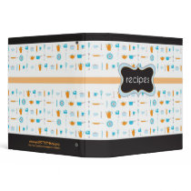 Retro Recipe Book 3 Ring Binders