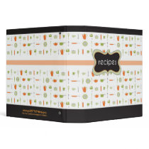Retro Recipe Book Vinyl Binders