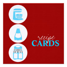 Retro Recipe Cards Invitation
