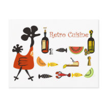 Retro Recipe postcards by PeppersPolishMafia Retro Recipe postcards