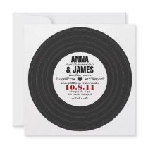 Retro Record Invitation