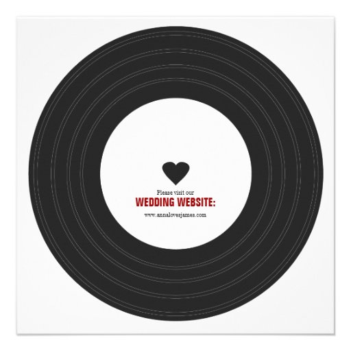 Retro Record Invitation