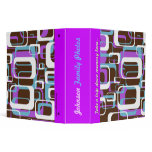 Retro Rectangles Family Photo Album Binder