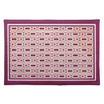 Retro Rectangles Placemat - Purple placemats