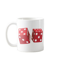 Retro Red Dice Coffee Mugs