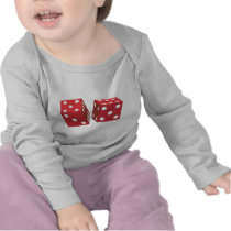 Retro Red Dice Tshirts